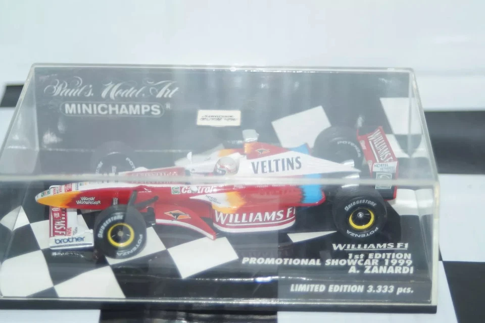Minichamps Williams F1 Promotional A.Zanardi 430 990095 1:43 - Image 1 of 2