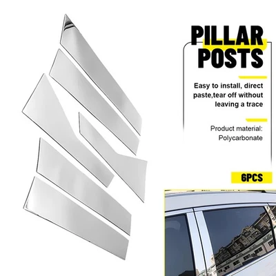 6X para Honda Accord 2018 2019-2021 2022 sedán ventana cromada pilar poste embellecedores EJ Foto 1 de 4
