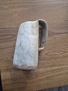 VIKING HORN MUG CUP TANKARD DRINKING CUP BY ABBEYHORN MADE IN ENGLAND - Picture 1 of 5
