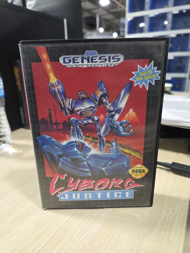 Cyborg Justice (SEGA GENESIS, 1993) – Cartridge + Case – No Manual - Image 1 of 4
