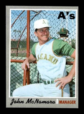 1970 Topps #706 John McNamara MG RC EX/EX+ X3572051 - Image 1 of 3