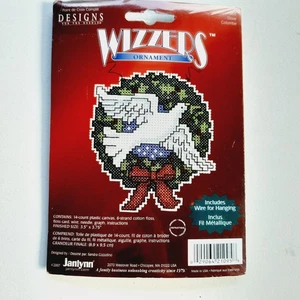 Janlynn Wizzers Dove #021-1095 Christmas Ornament Cross Stitch Kit - Picture 1 of 7