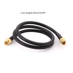 SMA Male To SMA Male RG58 Pigtail Cable 50cm Low-loss Cables - Picture 1 of 7