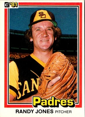 1981 Donruss Randy Jones #122 San Diego Padres Baseball Card - Image 1 of 2