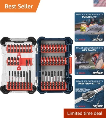 Customizable 44-Piece Black Oxide Impact Screwdriving Kit - Enhanced Durability - Image 1 of 4