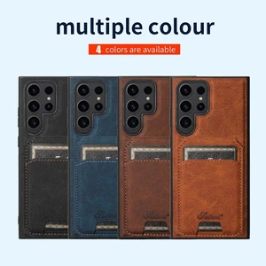 For Samsung Galaxy S24 S23 S22 Magnetic Case Removable Wallet Card Stand Cover~ - Picture 1 of 16