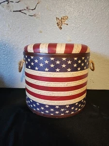 American Themed Ottoman - Picture 1 of 8