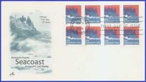 USA5 #3864 Pl #S1111 U / Un Artcraft FDC PNC4 Sea Coast - Imagen 1 de 1