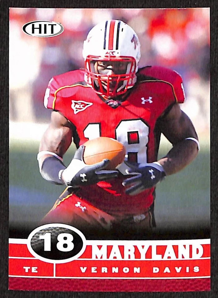 Vernon Davis 2006 Sage Hit Rookie Card 18 Maryland Terps - Image 1 of 1
