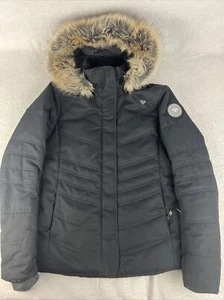 OBERMEYER Size S (6) Women’s Thermore Insulated Hooded Winter Jacket Coat Black - Picture 1 of 13