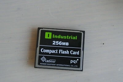 256MB I industrial PQI COMPACT FLASH CF COMPACTFLASH MEMORY CARD - Image 1 of 2