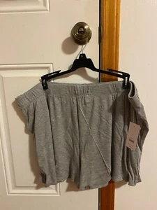 BRAND NEW WOMEN'S SIZE 2X 18W-20W JOYSPUN RIBBED KNIT PULL ON SLEEP SHORTS - Picture 1 of 8