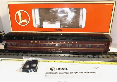 LIONEL O GAUGE PENNSYLVANIA HEAVYWEIGHT 39012 SKYLINE OBSERVATION CAR OB - Image 1 of 4