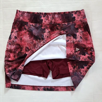 BERMUDA SANDS Rosa Estampado GOLF SKORT Viaje Informal Activo Talla S Foto 1 de 4