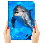 ( For iPad Mini 1 2 3 4 5 ) Flip Case Cover PB23623 Blue Sea Dolphin