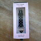 Kate Spade New York Apple Watch schwarz gepunktetes Silikonband - 38/40 mm,