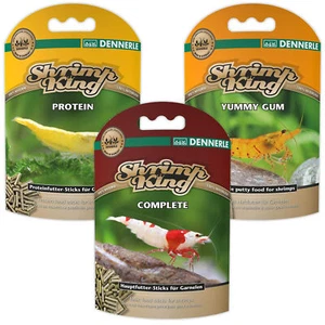 Dennerle Shrimp King Food Complete Protein Yummy Gum Colour Tropical Fish Tank - Picture 1 of 8