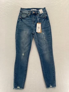YMI Jeans Dream Collection Women's 3/26 High Rise Ankle Medium Wash Blue Denim - Picture 1 of 14