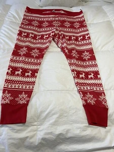 Old Navy SZ XXL Thermal Pajama Bottoms Christmas Sleep Leggings Lounge Pants - Picture 1 of 7