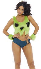 Sexy Forplay Bedrock Babe 4pc Pebbles Faux Fur Costume Flintstones 558764