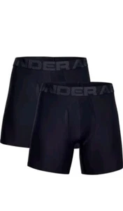 Under Armour Men's 2-pack UA Tech 6" Boxerjock Boxer Briefs Black 5XL - Picture 1 of 4