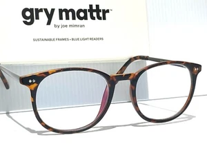 Gry Mattr DESIGNER READERS Tortoise Frame PRACTICAL Blue Light Blocking Eyewear - Picture 1 of 15