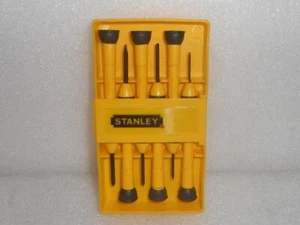 New Lot Of 2 Stanley 66-052 6-Pieces Precision Screwdriver Set Black/Yellow - Picture 1 of 4
