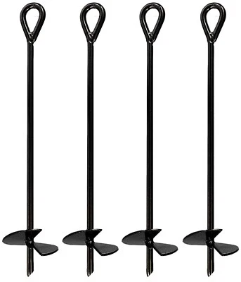 4 Pack Ashman Ground Anchor 30-Inch Length & 10MM Thick Securing Tents, animals - Image 1 of 4