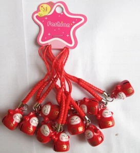 New 60 pcs Cartoon Cat Jingle Bells Lanyard DIY Making Accessories keychians - Picture 1 of 1