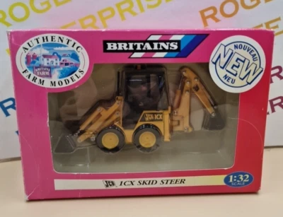 Britains Farm Model 09453 JCB 1 CX Skid Steer 1:32 Scale Model Boxed, Box Untidy - Image 1 of 4