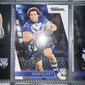 Adam Elliott Signed 2019 NRL Traders card Canterbury Bulldogs - Picture 1 of 1