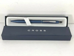 CROSS BLUE CLICK BP INK PEN & PEN POUCH (HOLDER) IN BOX #AT0622-121 - Picture 1 of 5