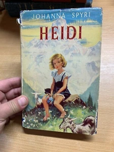Vintage " Heidi " Johanna Spyri Fiction Livre Cartonné (P3) - Picture 1 of 14