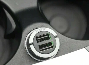 OEM Genuine BMW Dual USB Charger Charging Adaptor New 65412311598 2 ports  - Picture 1 of 12