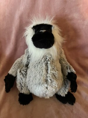 Ganz Webkinz HM226 GREY LANGUR 8” Plush Toy - No Code monkey - Image 1 of 4