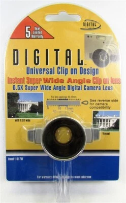 Lot of 100 0.5x Super Wide Angle Clip On Lens Universal Digital Camera 10-17mm - Image 1 of 2