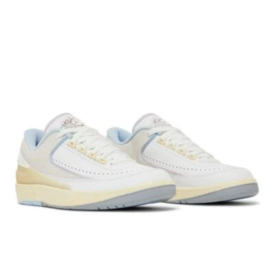 NEW Air Jordan 2 Low Women’s Multi Sz Summit White/Ice Blue DX4401-146 Fast Ship - Image 1 of 4