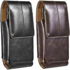 Leather Cell Phone Holster Belt Clip Waist Phone Pouch For 4.7" 5.1" 5.5" Phone