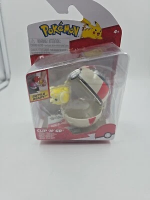 NUEVO Jazwares PKW3625 Pokemon Clip 'N' Go FIDOUGH + TEMPORIZADOR BALL Figura de Batalla Juguete Foto 1 de 2