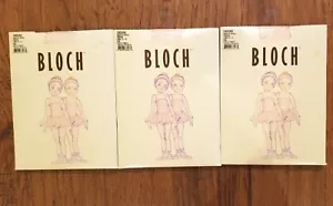 LOT OF 3 NEW Bloch Endura Ballet Pink Dance Footed Tights Size Large 10-12 - Picture 1 of 3
