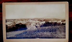 Cabinet Card Wolfeborough Downtown from Upper N Main St Wolfeboro, N.H. Albumen - Bild 1 von 2
