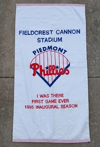 Minor League Baseball Piedmont Phillies NC Stadium Giveaway Cannon Mills Towel - Picture 1 of 7