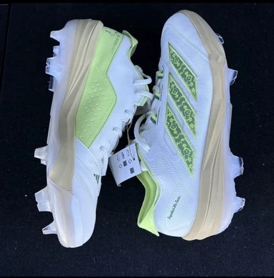 Adidas Adizero Impact TPU Baseball Cleats White Green JQ8232, Men’s Size 9 - Image 1 of 4