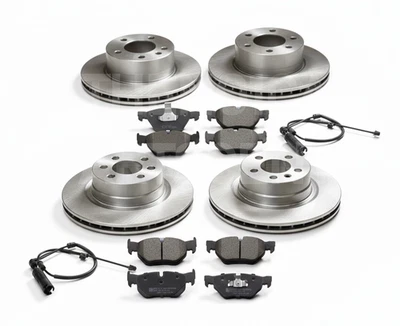 Front And Rear Discs & Pads & Sensors For Bmw 316d 318d 320d E90 E91 E92 2004 - - Image 1 of 4