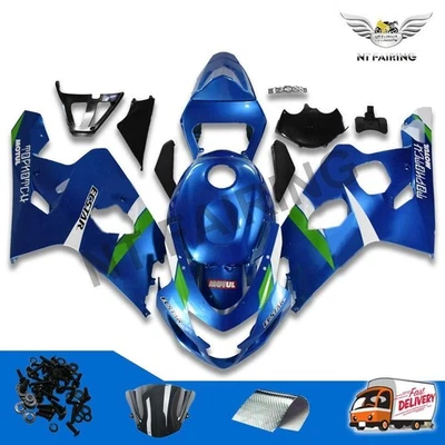 Kit de inyección FSMA carenado azul plateado apto para GSXR 600 750 i093 2004-2005 Foto 1 de 4