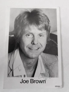 JOE BROWN : Hand Signed & Dedicated to Carol: Promotional Card. 1980’s - Picture 1 of 3