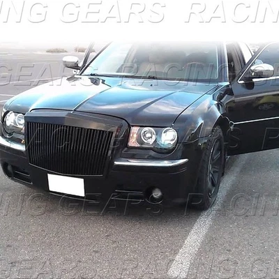 PARA CHRYSLER 300 300C ROLLOS NEGROS ESTILO ROYCE PHANTOM CAPÓ DELANTERO REJILLA PARRILLA Foto 1 de 4