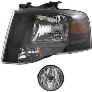 Headlight Kit For 2007-2014 Ford Expedition Left 2pc - Picture 1 of 12