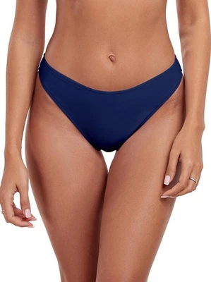 Parte inferior de bikini RELLECIGA corte alto cintura media para mujer talla S de EE. UU. azul marino Foto 1 de 4