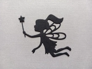 Fairy die cuts x 10 - black/white/photocard options - Picture 1 of 2